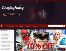Tablet Screenshot of cosplayfancy.com